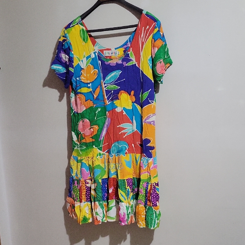 Jams World Multicolor Floral Ladies Dress